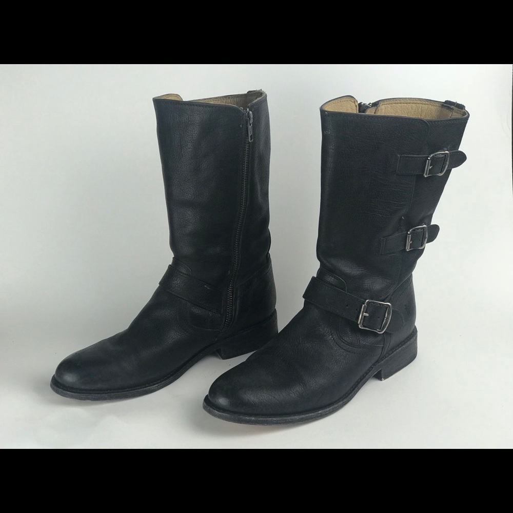 Jayden Moto Cuff genuine leather Frye Boots.